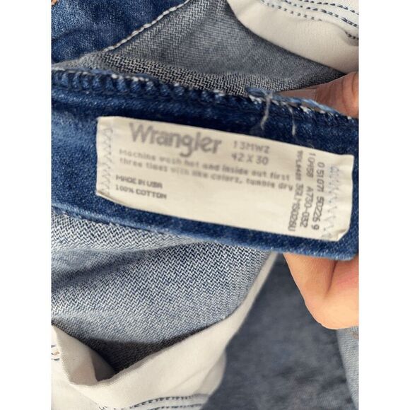 Vintage Wrangler Jeans Mens 42x30 Blue Cowboy Cut Pro-Rodeo Competition 13MWZ - Picture 5 of 6